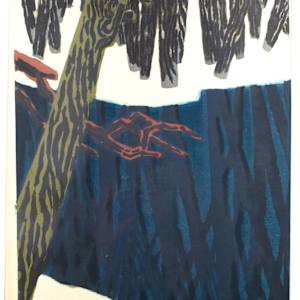 Untitled, Abstract Of Trees by Susumu Yamaguchi