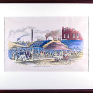 Representation Of The Philadelphia Fish Market Plat by Frank Leslie
