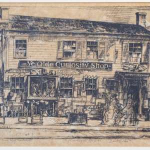 Old Curio Shop, Nantucket Circa 1936 by Earl Horter