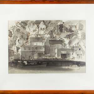 Dock Scene by Morris Atkinson Blackburn