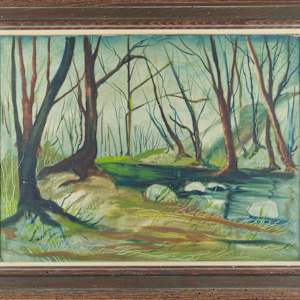 Landscape In Bucks County by Norman Liebowitz