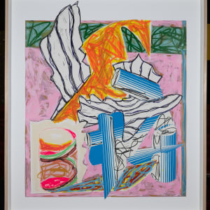 And the Holy One, Blessed Be He, Came & Smote the Angel of Death by Frank Stella