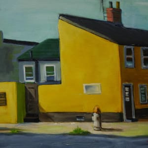 Fire Hydrant And Houses by John Napoliello