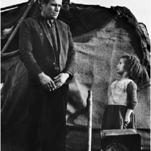 Patrick Stokes & His Daughter, Labre Park, Dublin by Alen MacWeeney