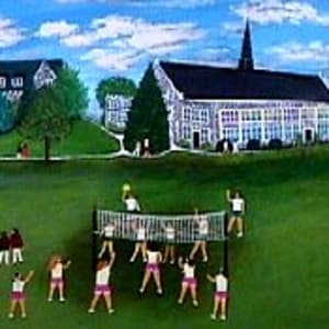 Volley Ball And Dougherty Hall by William Heinrich Bohmann, O.S.A.