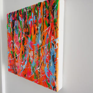 DRIPS II by Bridget Bradley  Image: Drips II - Edge of Canvas - Abstract Expressionism Art