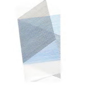 Folded Square #10 (Blue, 2014) by Blinn Jacobs 