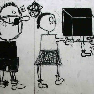 boy + girl + plaid skirt by William DeLottie