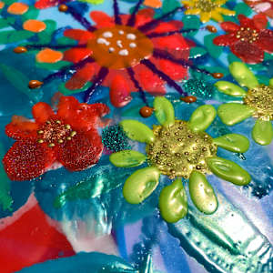 Spring Pots 1 by Sally Bramble 