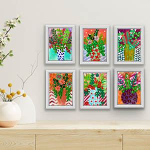 Spring Pots 6 by Sally Bramble 