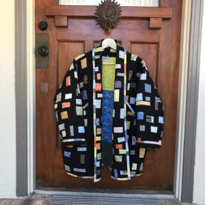Black Confetti Haori Quilt Coat by Lorraine Woodruff-Long