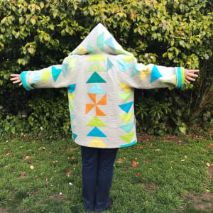 X Marks the Spot Quilt Coat by Lorraine Woodruff-Long