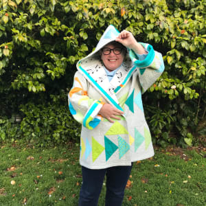 X Marks the Spot Quilt Coat by Lorraine Woodruff-Long 
