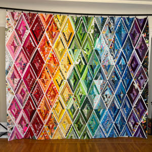 Scrappy RainbowString Diamonds by Lorraine Woodruff-Long 