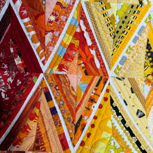 Scrappy RainbowString Diamonds by Lorraine Woodruff-Long 