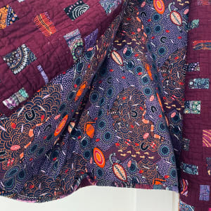 Adrienne's Mulberry Confetti Quilt Coat by Lorraine Woodruff-Long 