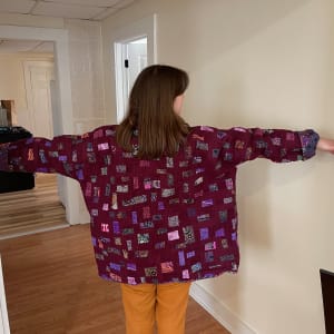Adrienne's Mulberry Confetti Quilt Coat by Lorraine Woodruff-Long 