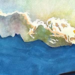 Many Glaciers Sunset by Catherine Twomey 