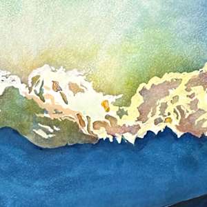 Many Glaciers Sunset by Catherine Twomey 