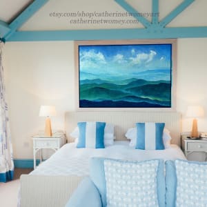 Blue Ridge Clouds Sheep by Catherine Twomey 