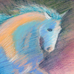 Galloping Blue by Catherine Twomey 