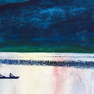 Many Glaciers Sunset by Catherine Twomey 