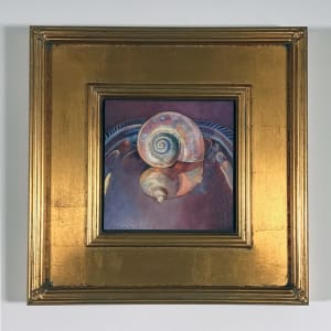 Seashell Served Up On A Silver Platter by Catherine Twomey 