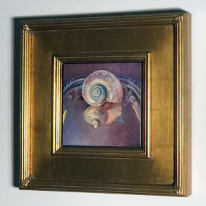 Seashell Served Up On A Silver Platter by Catherine Twomey 