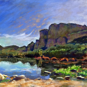 Arizona Spring on the Salt River by Elizabeth G Neer