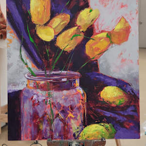 6 Tulips and 2 Lemons by Melissa Carroll 