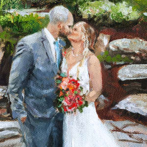 Wedding Painting by Melissa Carroll 