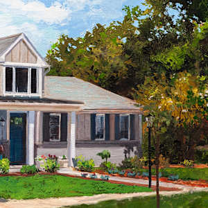 Kimmel House Portrait by Melissa Carroll  Image: Detail