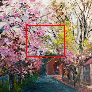 Spring Fling by Melissa Carroll  Image: Detail area of original painting.