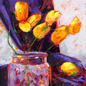 6 Tulips and 2 Lemons by Melissa Carroll