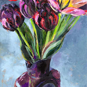 Purple Tulips by Melissa Carroll