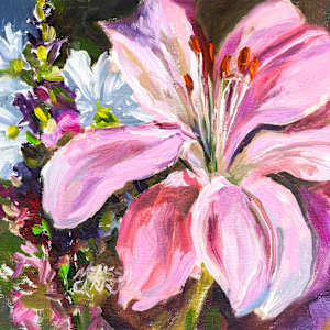 Soft Pink Bouquet by Melissa Carroll