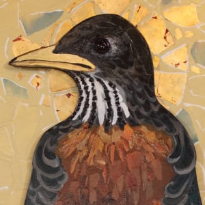 "Approach to Beauty" - Rearrangeable Quadriptych by Lisa Shinault  Image: "Approach to Beauty w/ Robin Cape" upper detail.