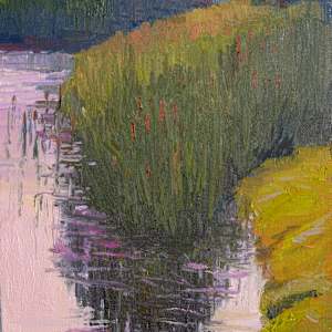 Summer Cattails by carol strock wasson