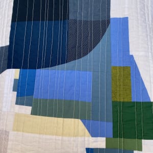"Blue Island"  Image: Detail of Blue Island quilt 