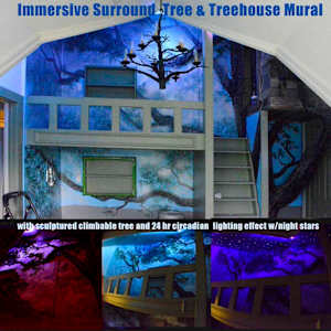 3D Child's room Treehouse Mural, Image 106.