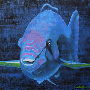 Vitamin SEA, Parrotfish, Number 3, Original by Julie Siracusa, Image 1.