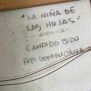 La niña de las hojas by Cándido Bidó 