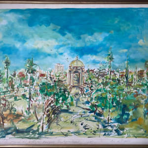 Vista personal del antiguo Parque Independencia 1949 era de Trujillo by José Cestero 