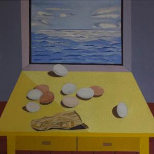 Huevo sobre mesa by Fernando Peña Defilló