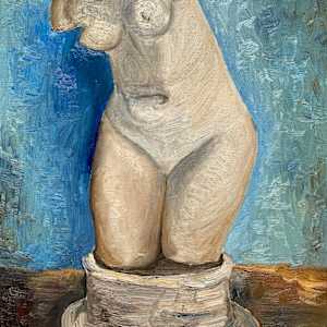 Plaster Statuette of a Female Torso II, after Van Gogh by Jennifer Pellegrino