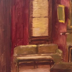The Living Room: study in red and brown by Sarah Griffin Thibodeaux