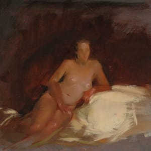 Nude in Brown and Ivory