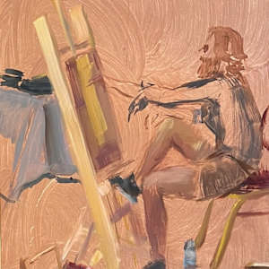 Artist at the Easel by Sarah Griffin Thibodeaux