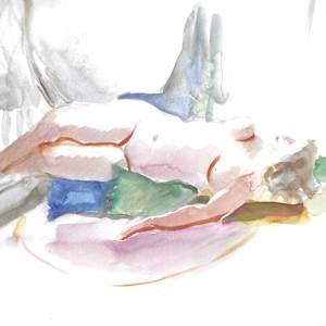 Reclining Nude by Sarah Griffin Thibodeaux