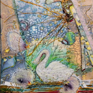 Swan at the Lake by Studio Relics by Linda joy Weinstein